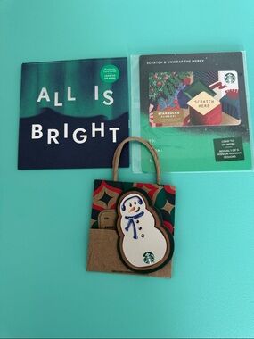 3 Starbucks Holiday Gift Cards